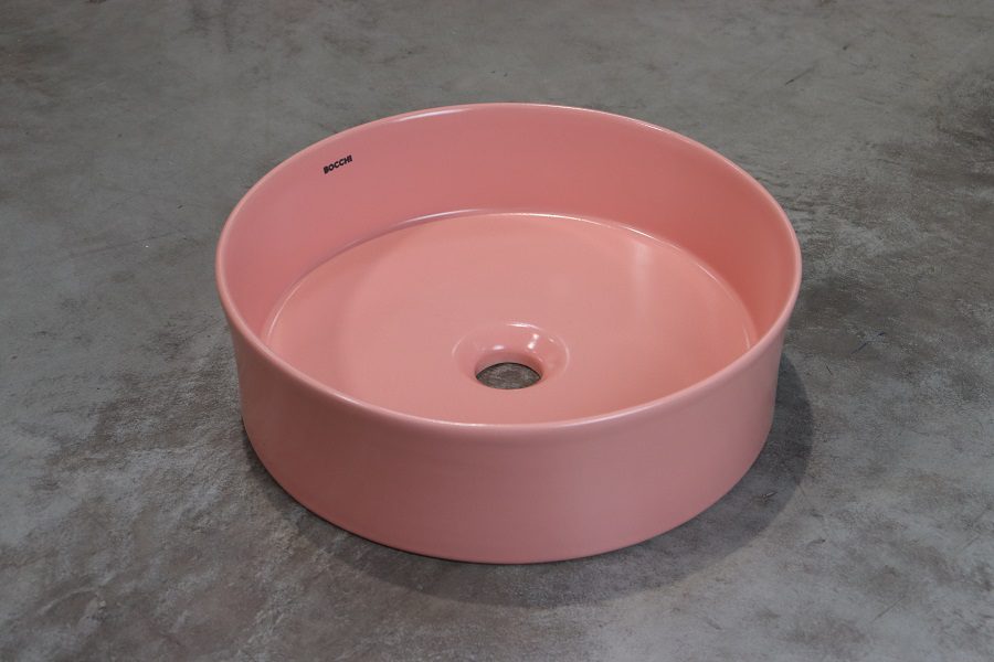 SOTTILE umywalka nablatowa 38cm kolor łososiowa mat SOTTILE umywalka nablatowa 38cm kolor łososiowa mat
