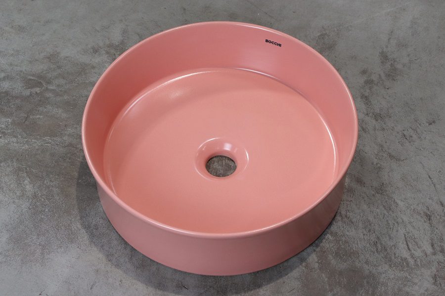 SOTTILE umywalka nablatowa 38cm kolor łososiowa mat SOTTILE umywalka nablatowa 38cm kolor łososiowa mat