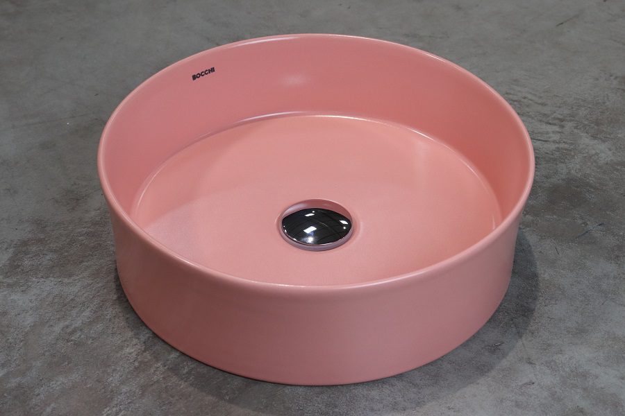 SOTTILE umywalka nablatowa 38cm kolor łososiowa mat SOTTILE umywalka nablatowa 38cm kolor łososiowa mat