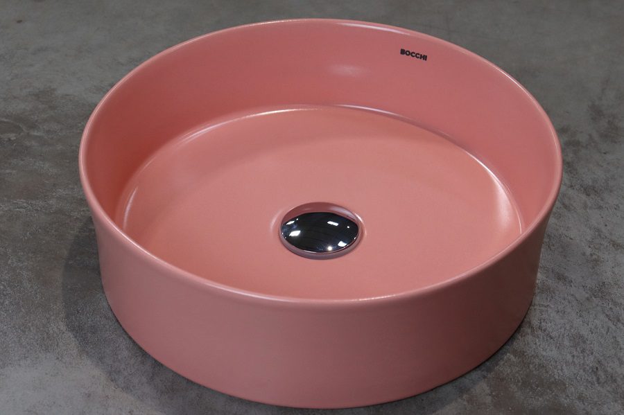 SOTTILE umywalka nablatowa 38cm kolor łososiowa mat SOTTILE umywalka nablatowa 38cm kolor łososiowa mat