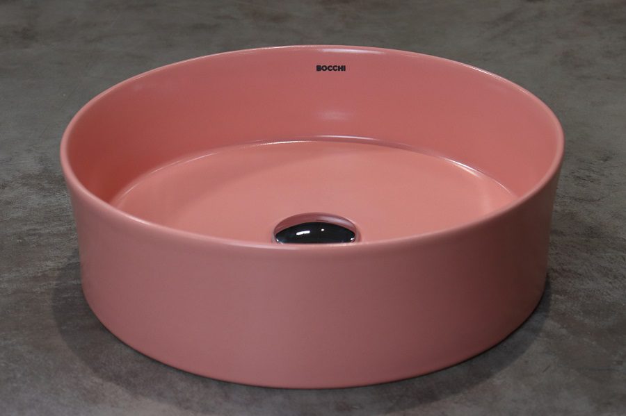 SOTTILE umywalka nablatowa 38cm kolor łososiowa mat SOTTILE umywalka nablatowa 38cm kolor łososiowa mat