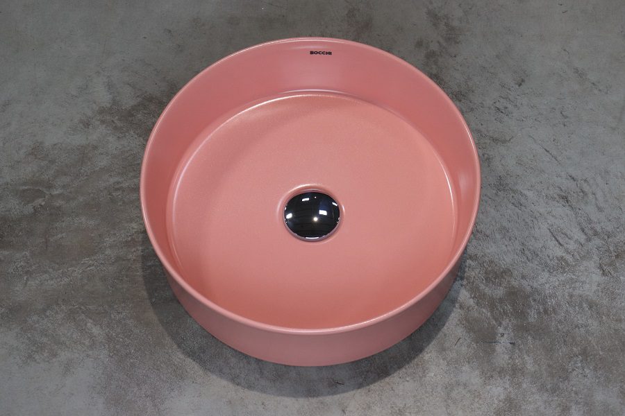 SOTTILE umywalka nablatowa 38cm kolor łososiowa mat SOTTILE umywalka nablatowa 38cm kolor łososiowa mat