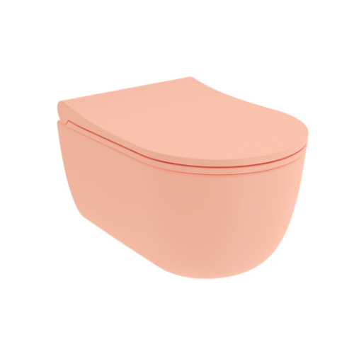 Misa WC V-Tondo Rimless 49 cm z deską Slim kolor łosiowy mat