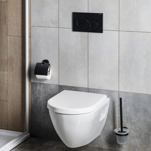 GEBERIT SIGMA20 podwójny przycisk do spłukiwania, Easy-to clean/czarny mat