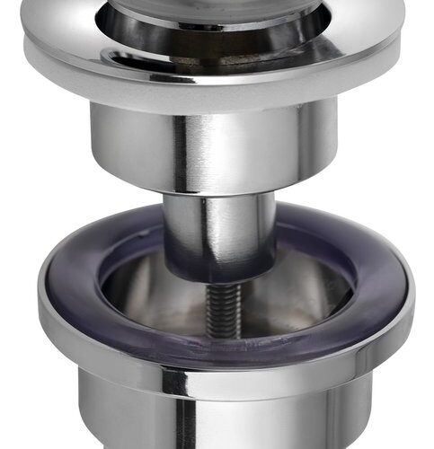 Korek umywalkowy 5/4“ klik-klak, wys. 10-55mm duży grzybek chrom