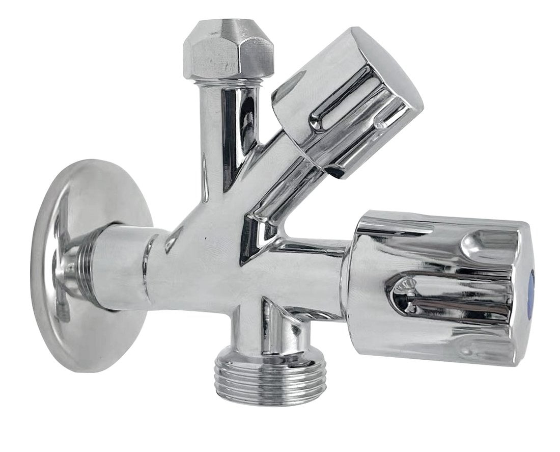 Zawór wielofunkcyjny 1/2"x3/4"x3/8" chrom Zawór wielofunkcyjny 1/2"x3/4"x3/8" chrom