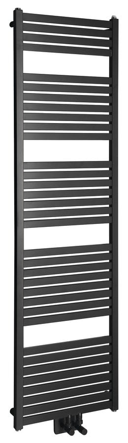 TONDI grzejnik łazienkowy 450x1690mm, podłączenie centralne dolne czarny mat TONDI grzejnik łazienkowy 450x1690mm, podłączenie centralne dolne czarny mat