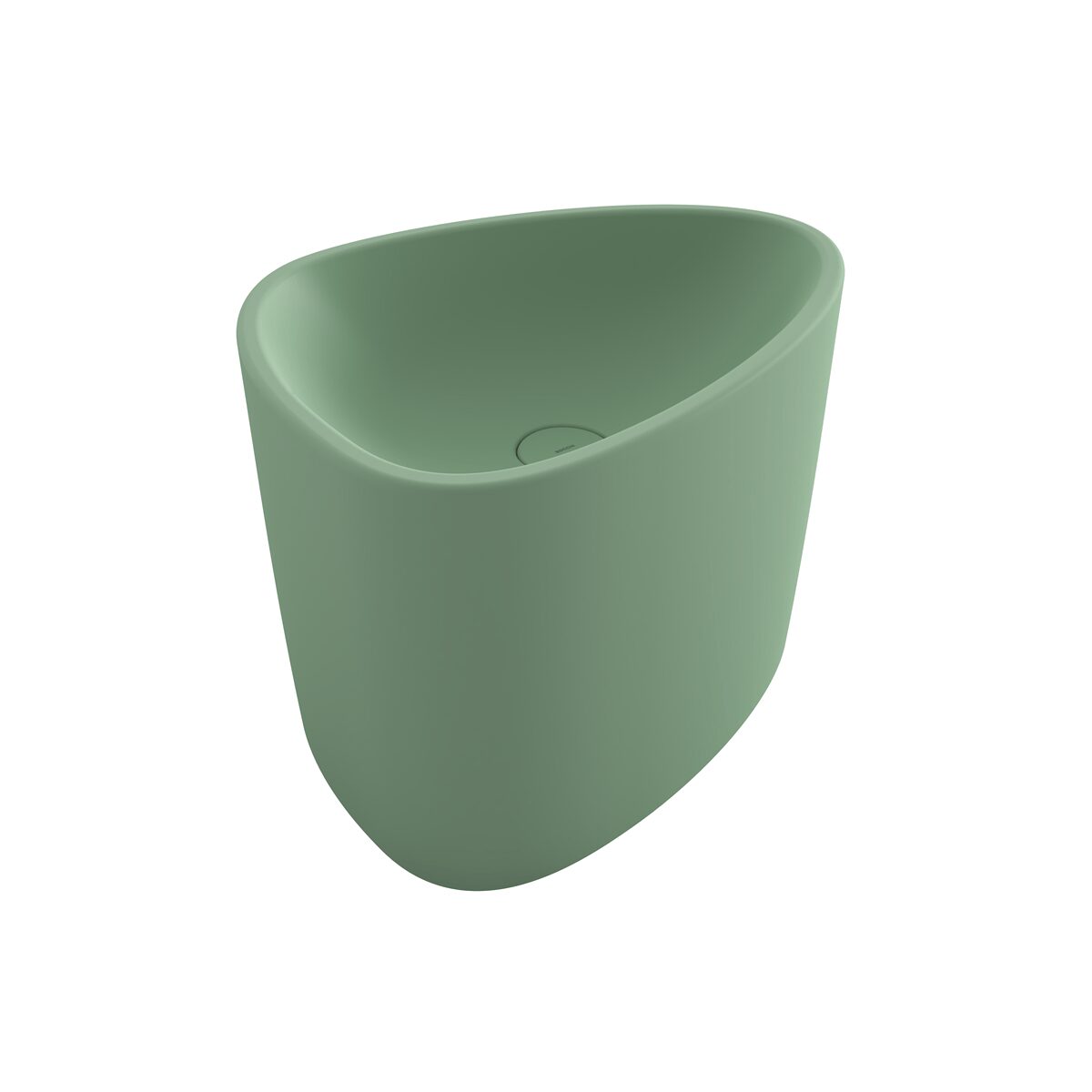 ETNA umywalka nablatowa Monoblok 58 cm z zaślepką ceramiczną miętowy mat ETNA umywalka nablatowa Monoblok 58 cm z zaślepką ceramiczną miętowy mat