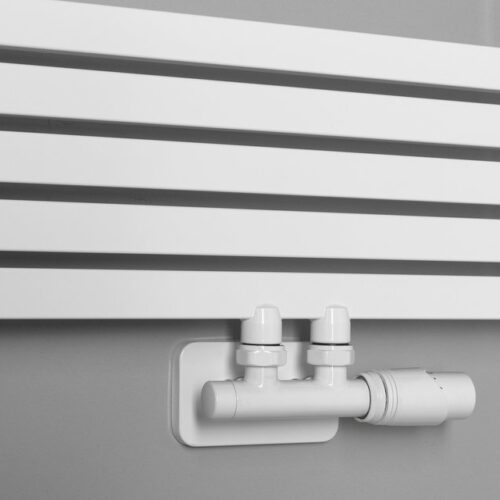 GRUNT grzejnik łazienkowy 500x1330 mm połączenie centralne dolne biały