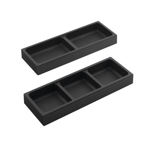 Organizer boczny LINDO, zestaw 2 szt., 114x36x323 mm, plastik, antracyt