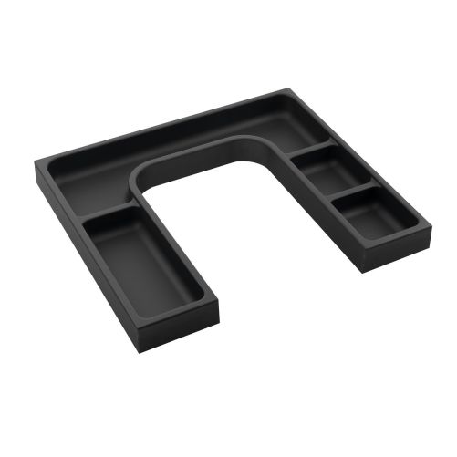 Organizer LINDO "U" 372x36x323 mm, plastik, antracyt