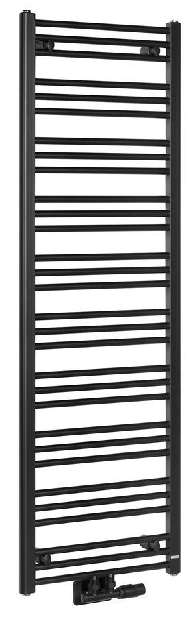 ALBRECHT grzejnik 500x1570 mm podłączenie środkowe dolne czarny mat ALBRECHT grzejnik 500x1570 mm podłączenie środkowe dolne czarny mat
