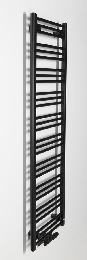 ALBRECHT grzejnik 500x1570 mm podłączenie środkowe dolne czarny mat ALBRECHT grzejnik 500x1570 mm podłączenie środkowe dolne czarny mat