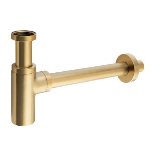 Syfon umywalkowy 5/4" odpływ 32 mm okrągły złoty mat Syfon umywalkowy 5/4" odpływ 32 mm okrągły złoty mat