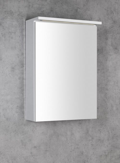 KAWA STRIP szafka z lustrem, oświetlenie LED 50x70x22cm biała