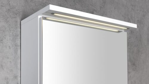 KAWA STRIP szafka z lustrem, oświetlenie LED 50x70x22cm biała
