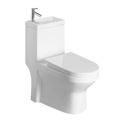 HYGIE kompakt WC z umywalką odpływ uniwersalny biały