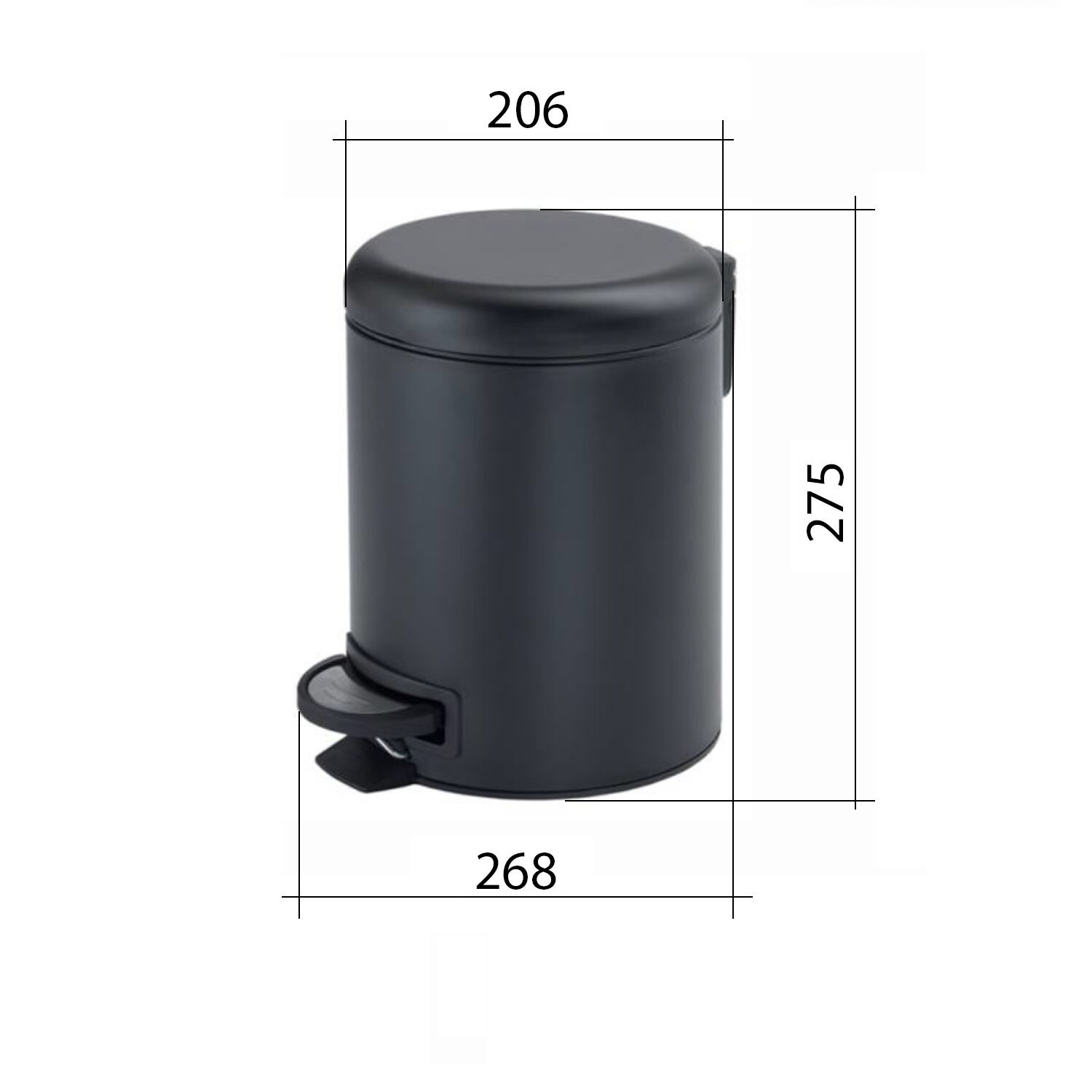 POTTY kosz na śmieci 5l, Soft Close, złoty mat POTTY kosz na śmieci 5l, Soft Close, złoty mat