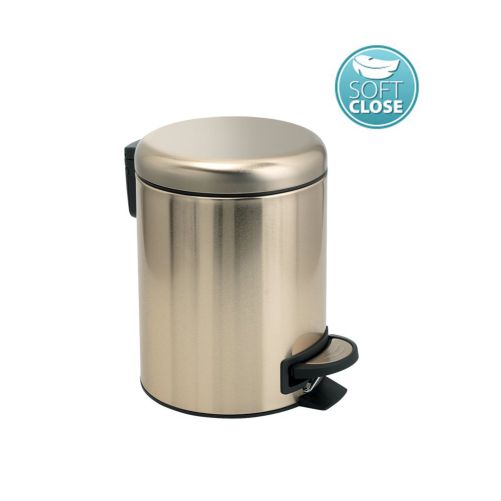 POTTY kosz na śmieci 3l, Soft Close, złoty mat