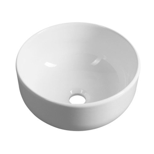 EMMI umywalka ceramiczna nablatowa średnica 33cm biała