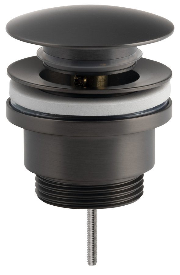 Korek umywalkowy 5/4“ klik-klak 10-55mm kolor gun metal Korek umywalkowy 5/4“ klik-klak 10-55mm kolor gun metal