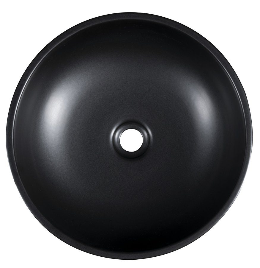 PRIORI umywalka ceramiczna nablatowa okrągła 41cm czarny/zielony PRIORI umywalka ceramiczna nablatowa okrągła 41cm czarny/zielony