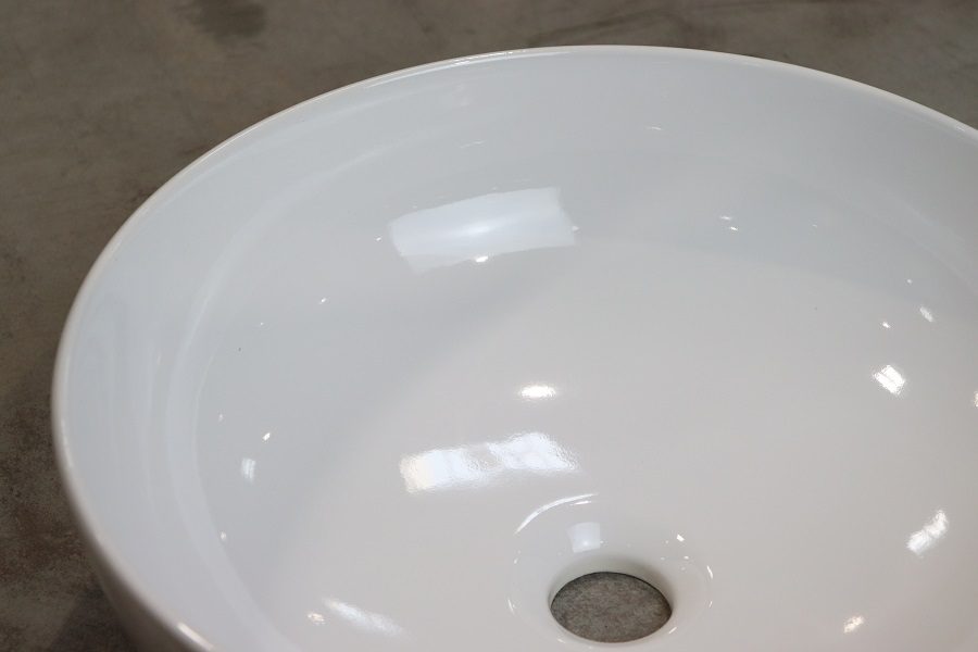 BOCCHI Sottile Slim umywalka okrągła ceramiczna 38cm biała połysk BOCCHI Sottile Slim umywalka okrągła ceramiczna 38cm biała połysk