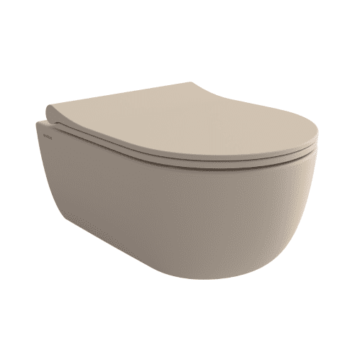 Misa WC V-Tondo Rimless 49 cm z deską Slim kolor jaśmin mat