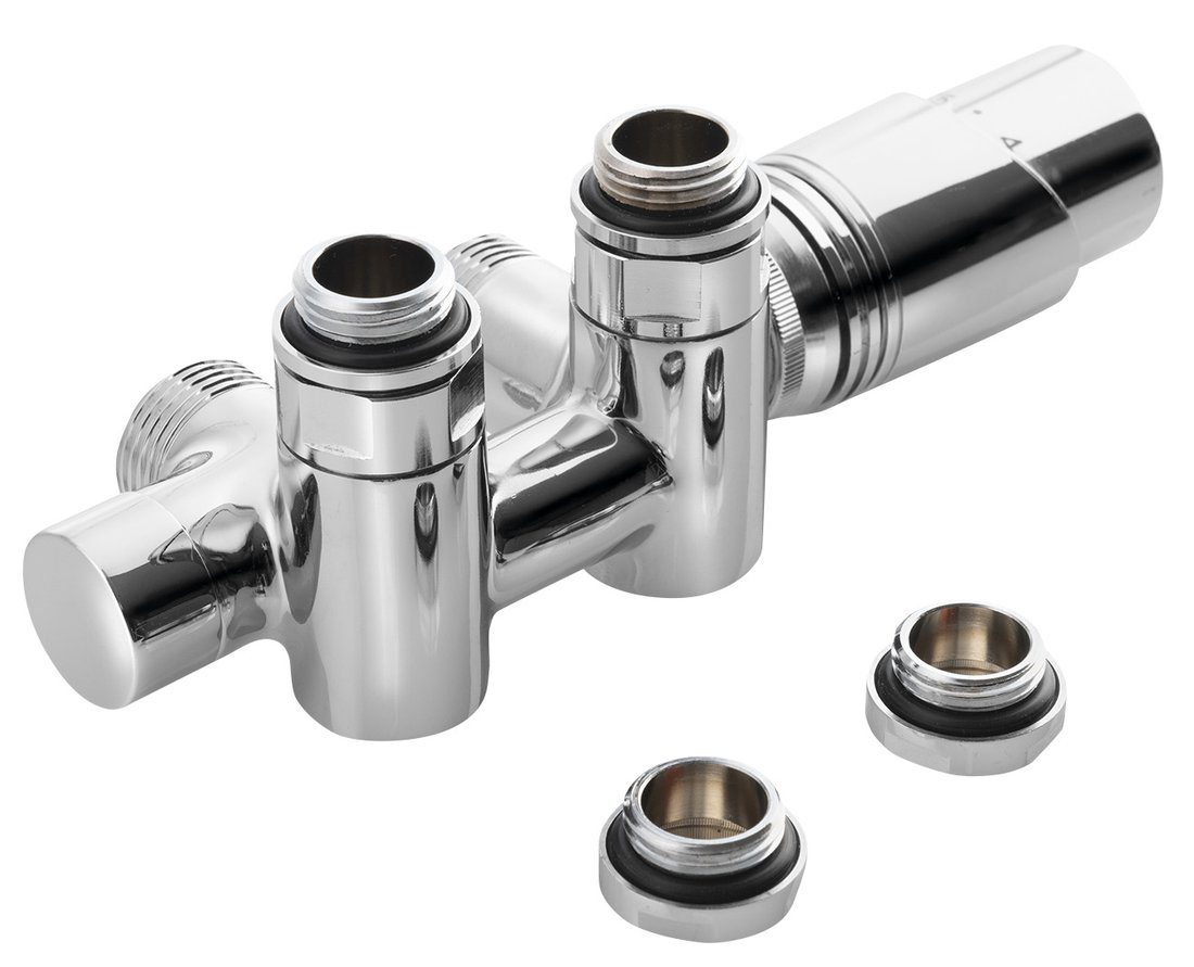 WICHER COMBI zestaw przyłączeniowy termostatyczny zespolony 50mm chrom WICHER COMBI zestaw przyłączeniowy termostatyczny zespolony 50mm chrom
