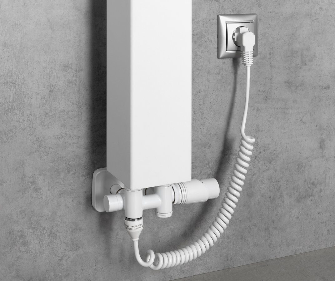 WICHER COMBI zestaw przyłączeniowy termostatyczny zespolony 50mm biały WICHER COMBI zestaw przyłączeniowy termostatyczny zespolony 50mm biały