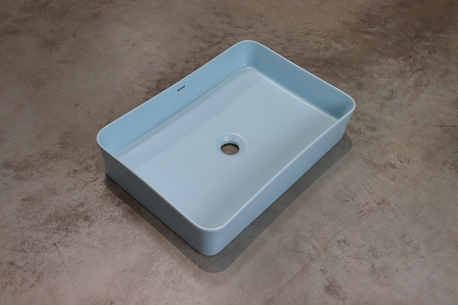 BOCCHI Sottile Slim umywalka nablatowa 55x38cm Ice Blue BOCCHI Sottile Slim umywalka nablatowa 55x38cm Ice Blue