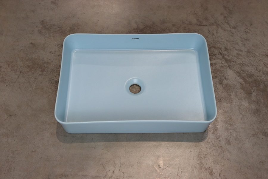 BOCCHI Sottile Slim umywalka nablatowa 55x38cm Ice Blue BOCCHI Sottile Slim umywalka nablatowa 55x38cm Ice Blue