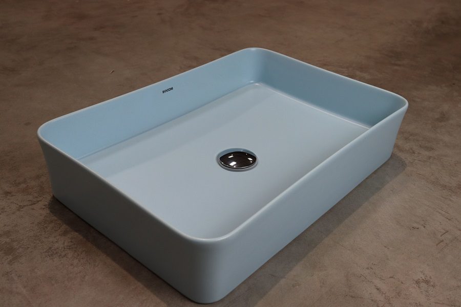 BOCCHI Sottile Slim umywalka nablatowa 55x38cm Ice Blue BOCCHI Sottile Slim umywalka nablatowa 55x38cm Ice Blue