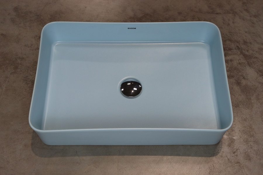 BOCCHI Sottile Slim umywalka nablatowa 55x38cm Ice Blue BOCCHI Sottile Slim umywalka nablatowa 55x38cm Ice Blue