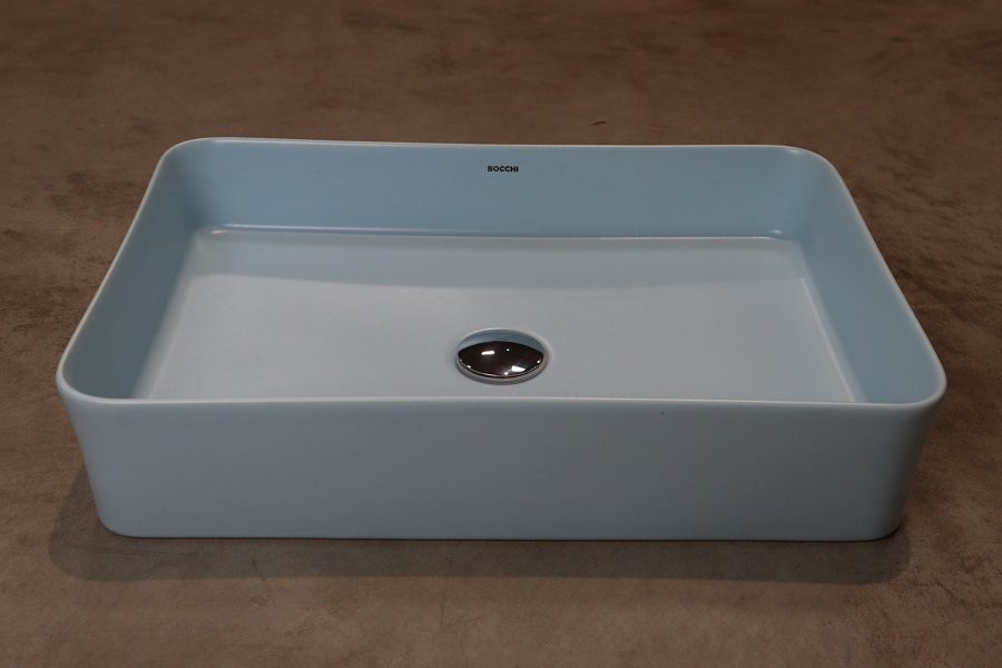 BOCCHI Sottile Slim umywalka nablatowa 55x38cm Ice Blue BOCCHI Sottile Slim umywalka nablatowa 55x38cm Ice Blue