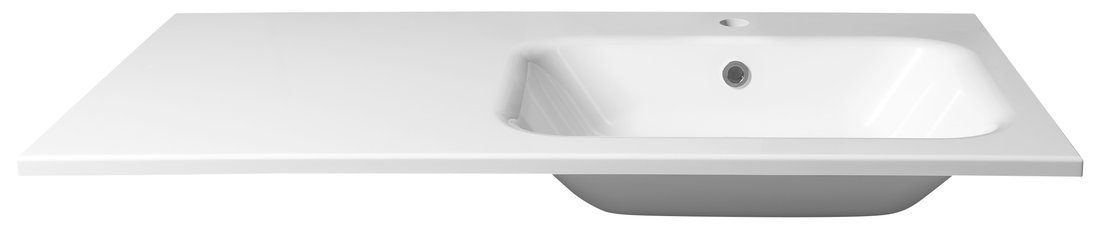 ARECA umywalka kompozytowa z blatem 101x50 cm prawa biała ARECA umywalka kompozytowa z blatem 101x50 cm prawa biała