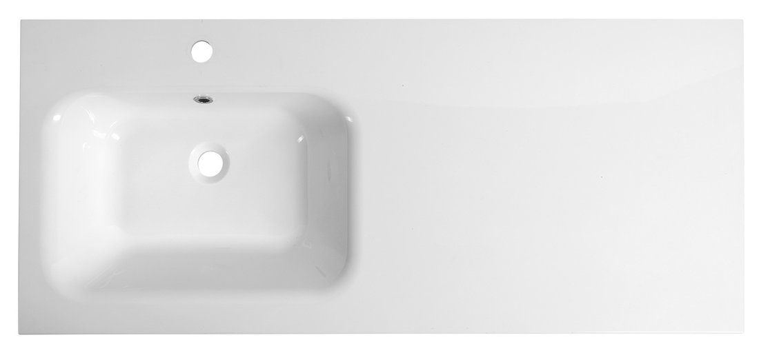 ARECA umywalka kompozytowa z blatem 121x51,5cm lewa biała ARECA umywalka kompozytowa z blatem 121x51,5cm lewa biała