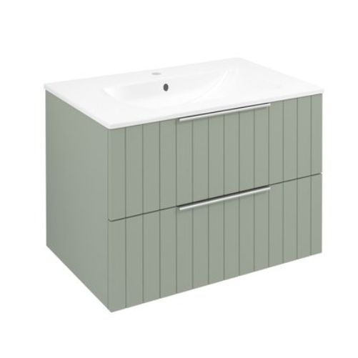 CIRASA szafka pod umywalkę 69,8x52x46cm, verde strip