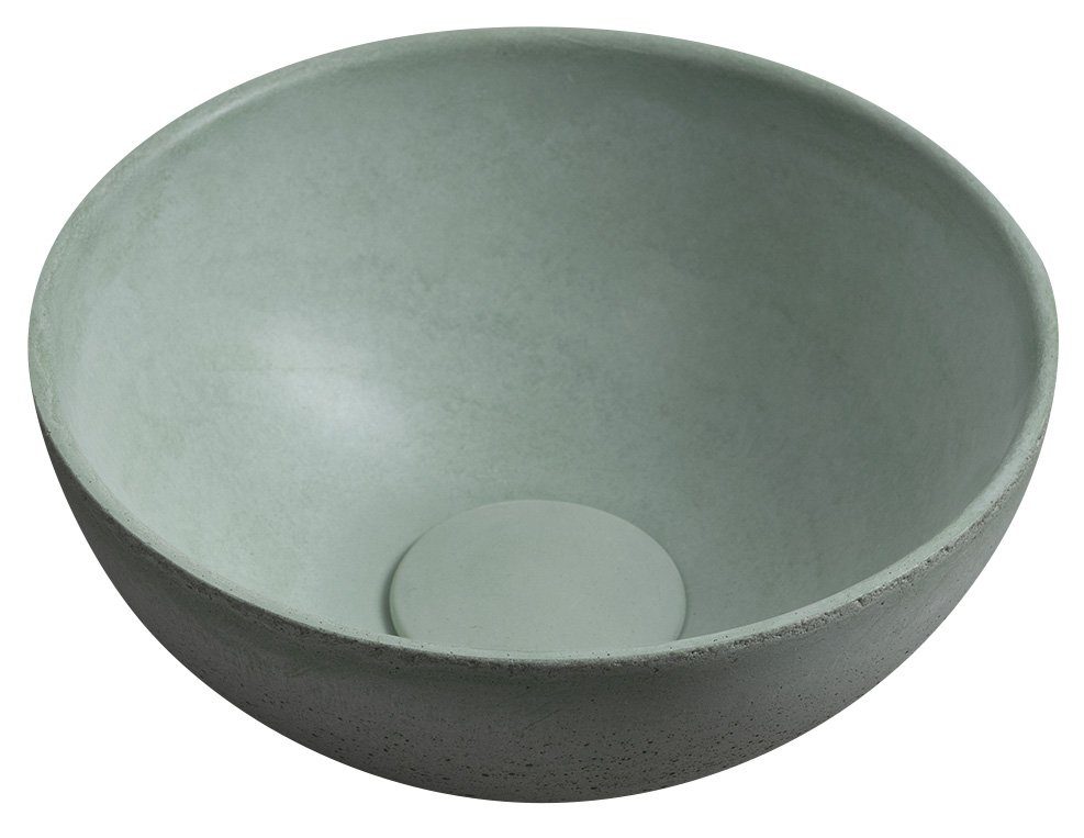 MINOR umywalka betonowa nablatowa, średnica 26cm, zielony MINOR umywalka betonowa nablatowa, średnica 26cm, zielony