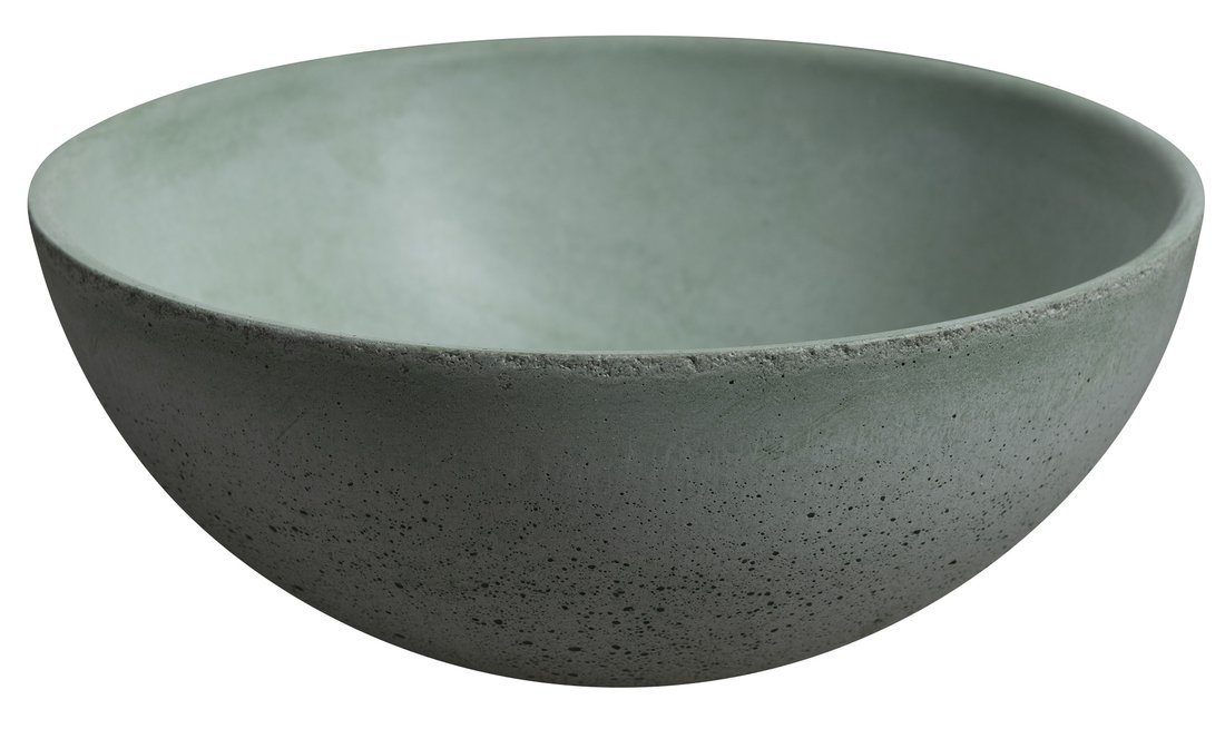 MINOR umywalka betonowa nablatowa, średnica 26cm, zielony MINOR umywalka betonowa nablatowa, średnica 26cm, zielony
