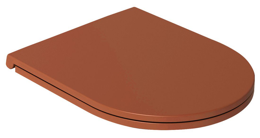 INFINITY Deska WC SLIM, Soft Close, Easy Take, terracotta - obrazek 2
