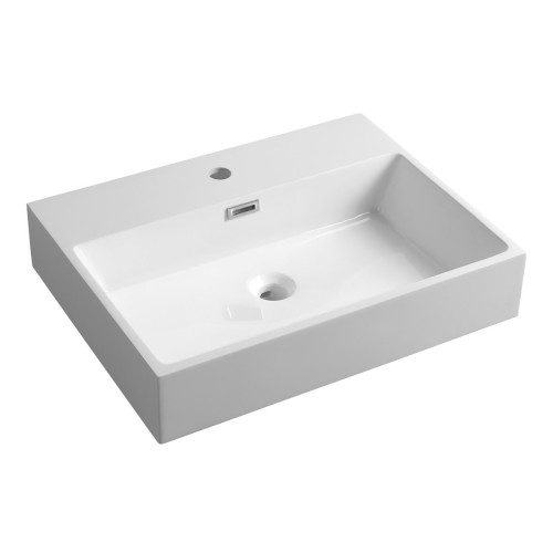 AQUATIC umywalka kompozytowa 60x46 cm biały