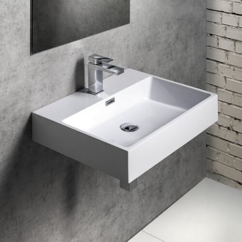 AQUATIC umywalka kompozytowa 60x46 cm biały