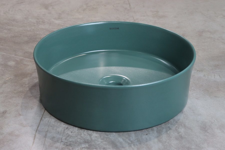 SOTTILE umywalka nablatowa 38cm kolor zielony mat SOTTILE umywalka nablatowa 38cm kolor zielony mat