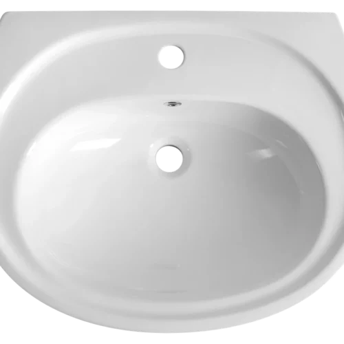 Umywalka ceramiczna zawieszana EGE 60x48 cm biała