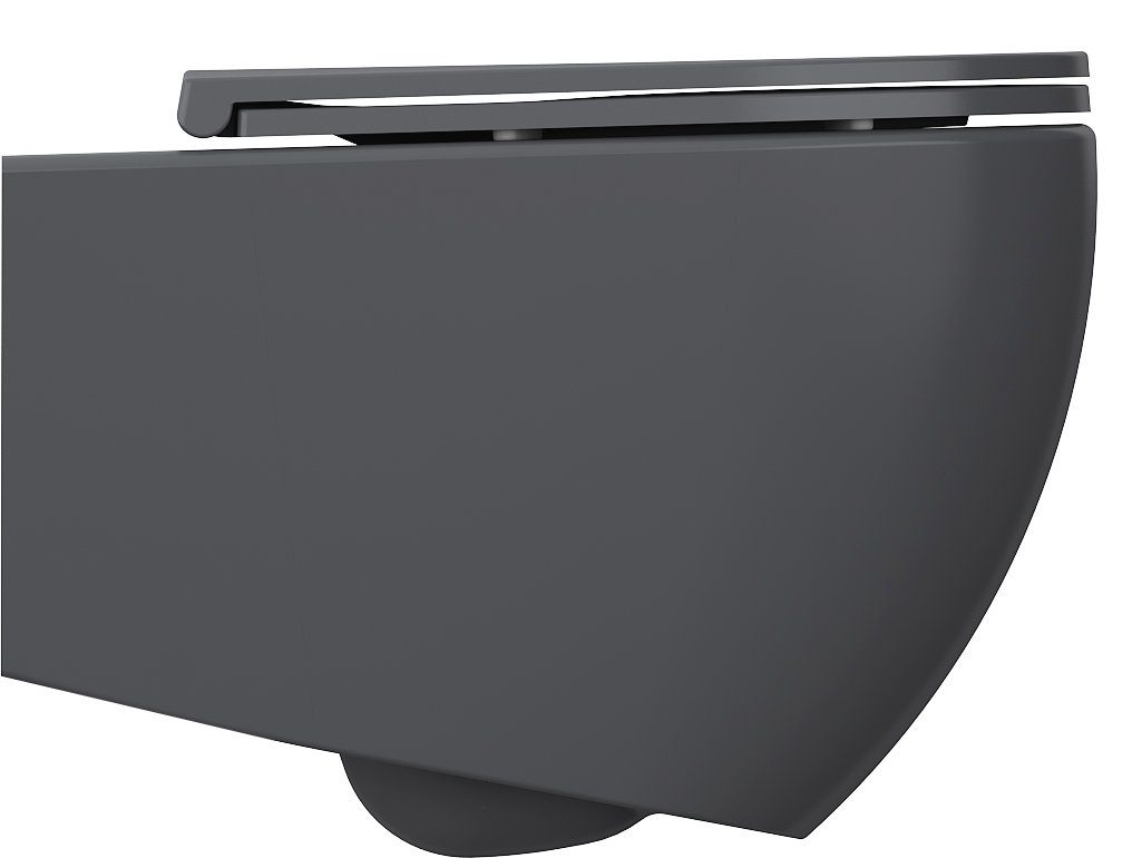 INFINITY miska WC wisząca Rimless 36,5x53 cm antracyt INFINITY miska WC wisząca Rimless 36,5x53 cm antracyt