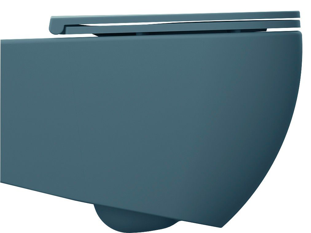INFINITY miska WC wisząca, Rimless, 36,5x53cm, petrol mat - obrazek 5