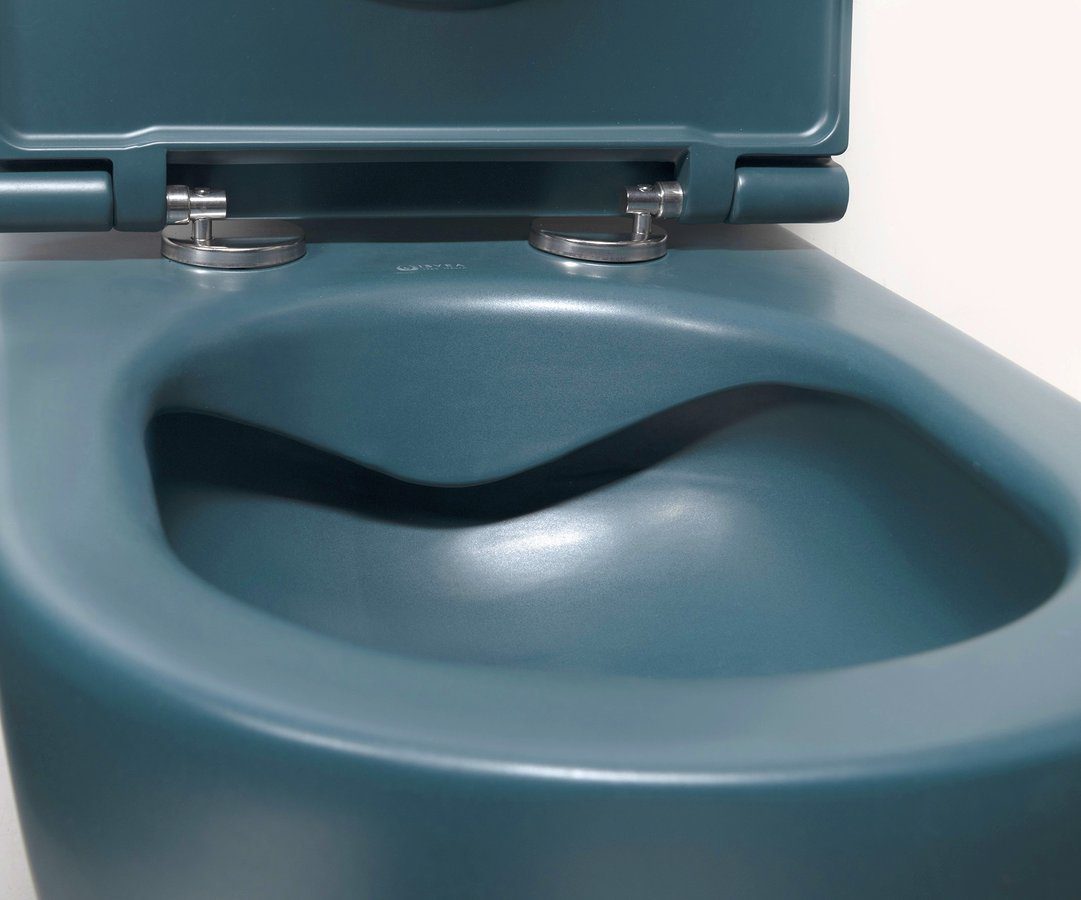 INFINITY miska WC wisząca, Rimless, 36,5x53cm, petrol mat - obrazek 4