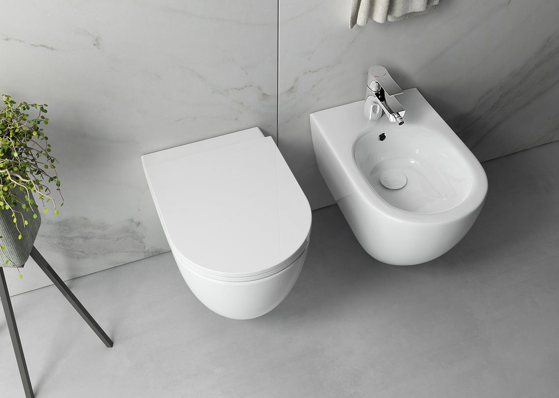 INFINITY misa WC wisząca Rimless 36,5x53cm biały INFINITY misa WC wisząca Rimless 36,5x53cm biały