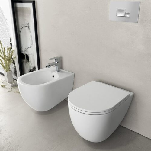 INFINITY bidet wiszący 36,5x53cm, biały mat